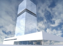 Krakowski "szkieletor" jako biała wieża