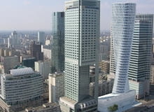 160-metrowa wieża z Muzeum Sztuki Nowoczesnej miałaby stanąć zamiast pawilonu meblowego "Emilia", obok hotelu InterContinental