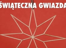 Świąteczna gwiazda z drewnianych patyczków Świąteczna gwiazda z drewnianych patyczków