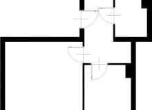54,3 m kw. dwupokojowe dla 3 osób