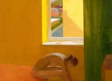 Marta Makarczuk, Przy oknie, olej na płótnie, 100 x 115 cm, 5600 zł Marta Makarczuk, Przy oknie, olej na płótnie, 100 x 115 cm, 5600 zł