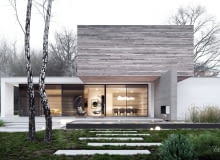 DOM T w Konstancinie. DOM 'T' projekt domu STOPROCENT Architekci