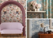 Toile de jouy - modny wzór na tkaninie lub tapecie