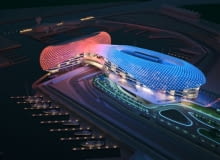 Yas Marina Hotel w ZEA, Asymptote Architecture