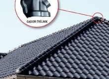 Gąsior - łącznik na kalenicy dachu akcesoria dachowe, kalenica
