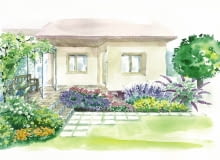 Projekt tarasu w kształcie litery L Projekt tarasu w kształcie litery L