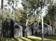 Czarny dom Między Brzozami w Wojnówku Czarny dom Między Brzozami w Wojnówku