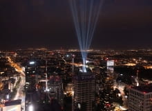 Ponad 155-metrowa wieża SKYSAWA z wiechą Ponad 155-metrowa wieża SKYSAWA z wiechą