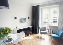 Kawalerka w Warszawie - 28 m kw.; proj. cooperativa studio małe mieszkanie, kawalerka, jak urządzić małe mieszkanie, kawalerka w warszawie, funkcjonalne mieszkanie, mieszkanie w starej kamienicy, mieszkanie w kamienicy