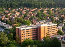 Zlin. Na pierwszym planie wieżowiec 21 Zlin. Na pierwszym planie wieżowiec 21