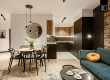 Loftowy klimat i cegła rozbiórkowa - mieszkanie we Wrocławiu Loftowy klimat i cegła rozbiórkowa - mieszkanie we Wrocławiu