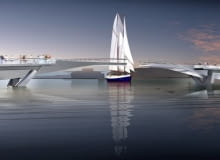 Zwycięski projekt mostu w Kopenhadze pracowni Bednarski Studio. Zwycięski projekt mostu w Kopenhadze pracowni Bednarski Studio.