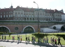 Wschodnia fasada Zamku Królewskiego nad Arkadami Kubickiego Arkady Kubickiego