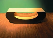 Curve table, stolik, tektura i szkło, proj. Tekturowy Harry, 500 zł, dawanda.pl Curve table, stolik, tektura i szkło, proj. Tekturowy Harry, 500 zł, dawanda.pl