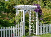 Pergola zamocowana przy pomocy webertec nomix marki Weber Pergola zamocowana przy pomocy webertec nomix marki Weber