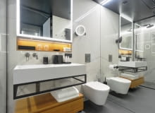 Nobu Hotel Warsaw Roberta De Niro hotel nobu robert de niro wnętrza design inspiracje roca laufen medusa group łazienka