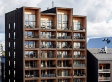 Kajstaden Tall Timber Building - drewniany budynek mieszkalny Västerås (Szwecja). Proj. CF Møller Architects Kajstaden Tall Timber Building - drewniany budynek mieszkalny Västerås (Szwecja). Proj. CF Møller Architects