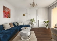 Z inspiracji paryską kamienicą - aranżacja mieszkania w Warszawie Z inspiracji paryską kamienicą - aranżacja mieszkania w Warszawie