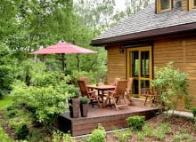 taras, dom wiejski, aranżacje wnętrz