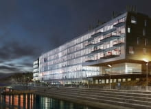 Wizualizacja biurowca The Tides - nowej siedziby Warszawskiego Towarzystwa Wioślarskiego Wizualizacja biurowca The Tides - nowej siedziby Warszawskiego Towarzystwa Wioślarskiego