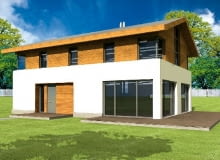 Widok elewacji wejściowej Widok elewacji wejściowej