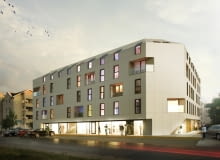 Nowy blok przy ul. Dzwonniczej w Warszawie Nowy blok przy ul. Dzwonniczej w Warszawie