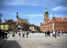 08.05.2011 WARSZAWA , PLAC ZAMKOWY , ZAMEK KROLEWSKI , KOLUMNA ZYGMUNTA , STAROWKA . FOT. FRANCISZEK MAZUR / AGENCJA GAZETA SLOWA KLUCZOWE: ZABYTKI ATRCHITEKTURA TURYSTYKA STOLICA STARE MIASTO