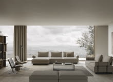 Wnętrze z kolekcją modułową DEEP stanowi przedłużenie naturalnego krajobrazu. Wnętrze z kolekcją modułową DEEP stanowi przedłużenie naturalnego krajobrazu.