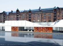 Biuro na wodzie. Wizualizacja