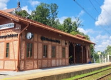 Dworce w Dolinie Popradu z tytułem Dworzec Roku 2023. Na zdjęciu stacja Piwniczna-Zdrój