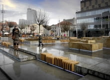 1.04.2015 Katowice . Rynek po remoncie . Fot. Grzegorz Celejewski / Agencja Gazeta