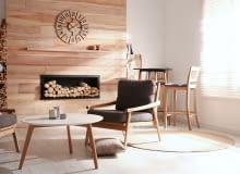 atrapa kominka w salonie