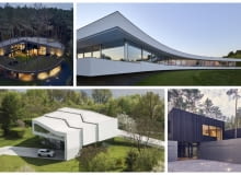 Luksusowe domy od znanych projektantów: Circle Wood House, Projekt: Mobius Architekci, Fot. Paweł Ulatowski / Dune, Projekt: Mobius Architekci, Fot. Paweł Ulatowski / Dom po Drodze, Projekt: KWK Promes, Fot. Jarosław Syrek / Wind House, Projekt:Mobius Architekci, Fot. Paweł Ulatowski