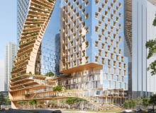 Green Spine w Melbourne projektu UNStudio i Cox Architects Green Spine w Melbourne projektu UNStudio i Cox Architects