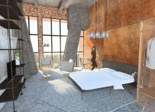 Adaptacja wieży maszyny wyciągowej Szybu Krystyna na budynek wielofunkcyjny - Apartament