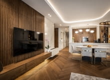 Apartament pełen ciepła - przytulna aranżacja pełna drewna Apartament pełen ciepła - przytulna aranżacja pełna drewna
