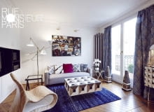 Gdy meble są tak wyraziste, jak stolik kawowy, nie potrzeba ich wiele. wystrój wnętrz, eleganckie wnętrza