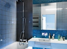 <B> Za mała, za wąska, nieproporcjonalnie długa łazienka - każdy z tych problemów można zatuszować, odpowiednio układając kafelki. Wprawdzie wnętrze zmieni się tylko wizualnie, ale i tak łatwiej nam będzie sensownie je zaaranżować. </B><BR /> PŁYTKI ŚCIENNE: Płytki w chłodnych kolorach dodadzą głębi niezbyt dużej łazience. Zadbajmy, by glazura była w jasnych odcieniach - np. bieli, szarości lub błękitu. Ten ostatni kolor tworzy złudzenie głębi, więc jeśli chcemy mocno 'oddalić' jedną ze ścian lub jej fragment, wyłóżmy ją np. intensywnie błękitną mozaiką. UWAGA ! PONOWNA PUBLIKACJA WYLACZNIE ZA ZGODA WLASCICIELI WARSZAWA , MIESZKANIE , WNETRZA , LAZIENKA SZARO - TURKUSOWA PROJEKT WNETRZA KATARZYNA RAWSKA / IN + DESIGN STYLIZACJA EVA MILCZAREK FOT. RADOSLAW WOJNAR PUBLIKACJA CZTERY KATY NR 10 (265) - 10 2013 SLOWA KLUCZOWE: WNETRZE LAZIENKA ZDJĘCIE DO WKŁADKI: PUBLIKACJA CZTERY KATY NR 10 (265) - CZASOPISMA