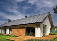 Dom jednorodzinny w Niwach - panel dachowy NA RĄBEK, system rynnowy NIAGARA - wykonawca DEKPOL Mirosław Szwarc Dom jednorodzinny w Niwach - panel dachowy NA RĄBEK, system rynnowy NIAGARA - wykonawca DEKPOL Mirosław Szwarc