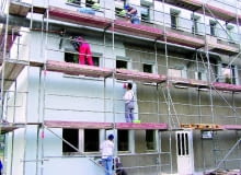 Ścianę można tynkować już trzy dni po ułożeniu warstwy zbrojącej OLYMPUS DIGITAL CAMERA