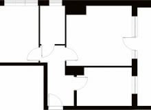 Trzypokojowe, 48,6 m kw., dla 4 osób. Trzypokojowe, 48,6 m kw., dla 4 osób.