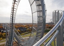 Instalacja proj. H. Mutter i U. Gentha mutter, genth, rollercoaster, niemcy, duisburg