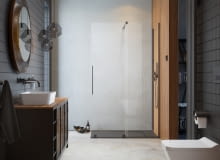 Radaway kabina prysznicowa Furo Brushed GunMetal Walk-in Radaway kabina prysznicowa Furo Brushed GunMetal Walk-in