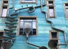 Drezno - Kunsthofpassage. Hof der Elemente. Kunsthofpassage, Drezno