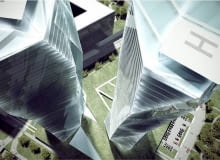 Projekt ponad 300-metrowych wieżowców w Krakowie SLOWA KLUCZOWE: