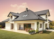 Dachówka ceramiczna Braas Rubin 9V, kolor łupkowy Dachówka ceramiczna Braas Rubin 9V, kolor łupkowy