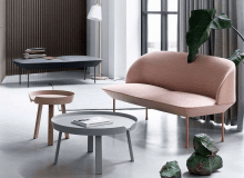 Around Coffee Table Small Stained Dark Brown - Muuto Around Coffee Table Small Stained Dark Brown - Muuto