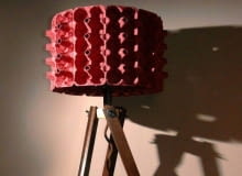 Abażur z wytłaczanek