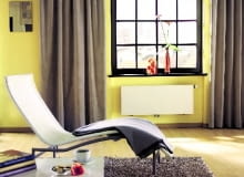 Grzejnik płytowy może mieć przednią płytę ryflowaną lub gładką Grzejnik płytowy może mieć przednią płytę ryflowaną lub gładką