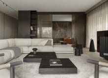 Apartament Black Amber na Mokotowie - projekt pracowni Bajer Sokół Team Apartament Black Amber na Mokotowie - projekt pracowni Bajer Sokół Team